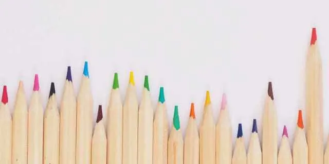 Logo design and brand image using coloured pencils